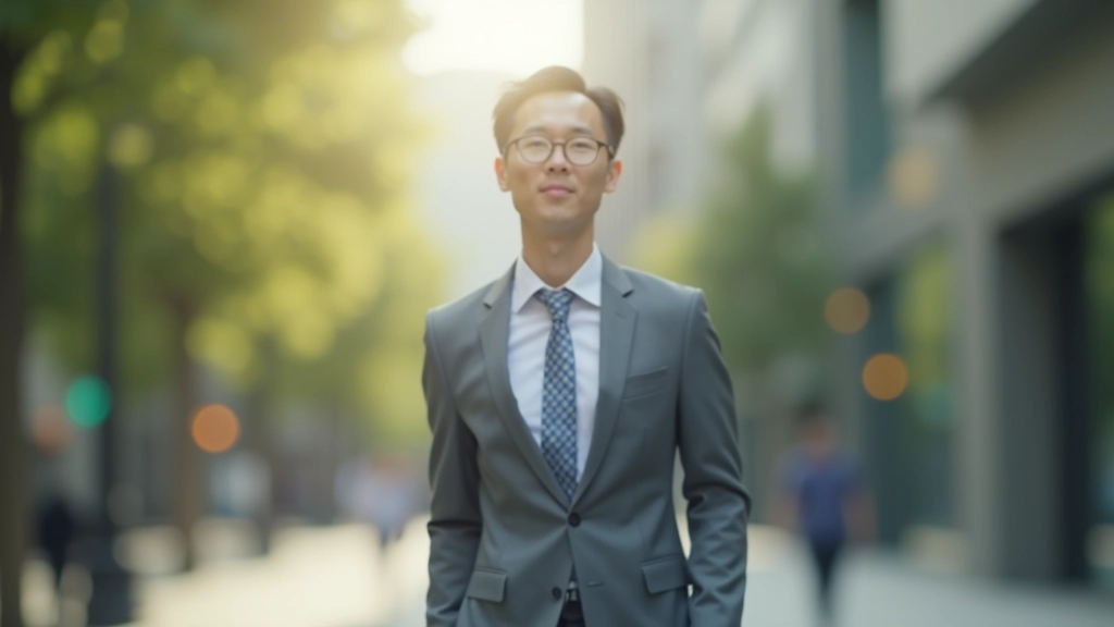 Person taking a peaceful walk outdoors during break from work